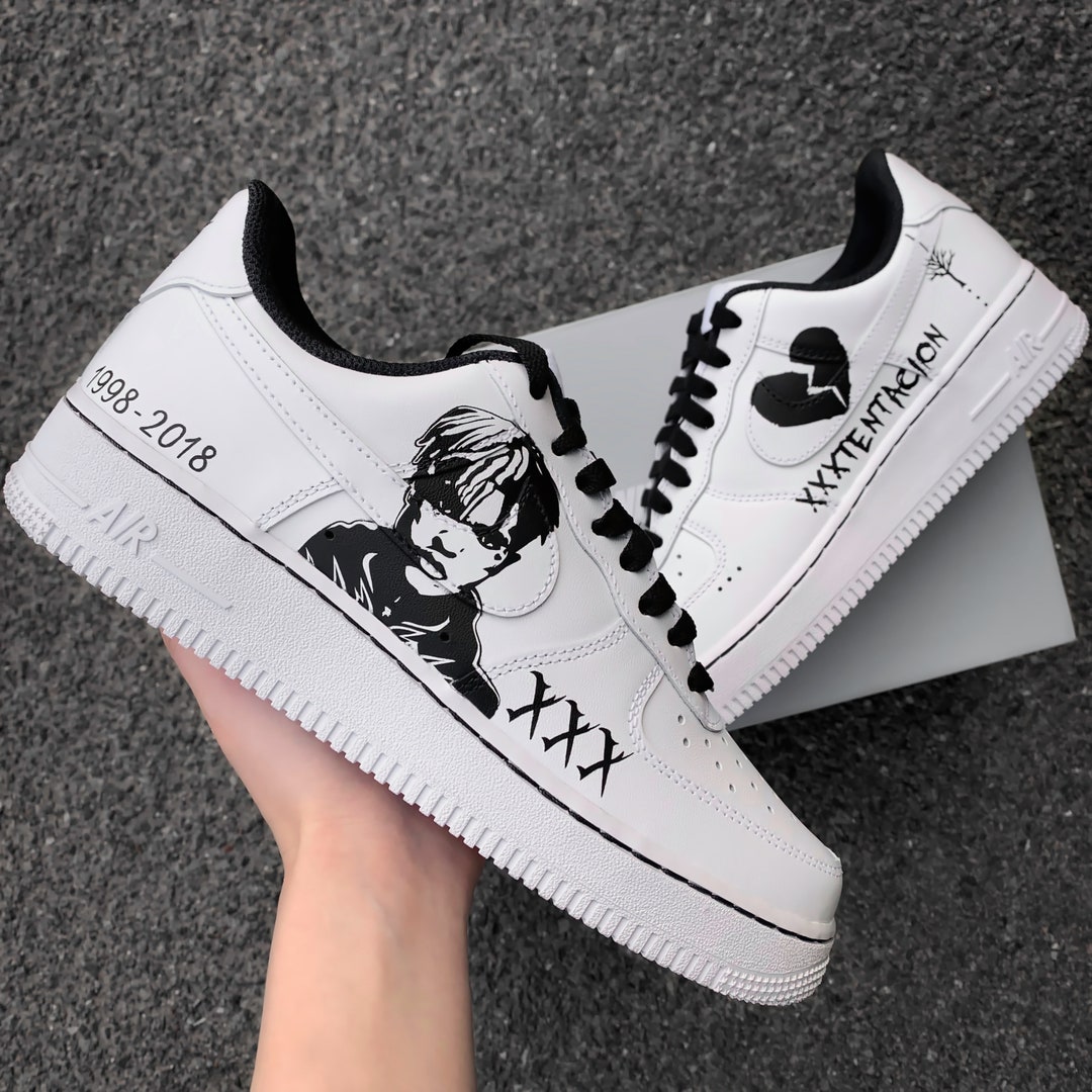 Nike Air Force 1 Xxxtentacion Custom Sneaker Xxxtentacion - Etsy Israel