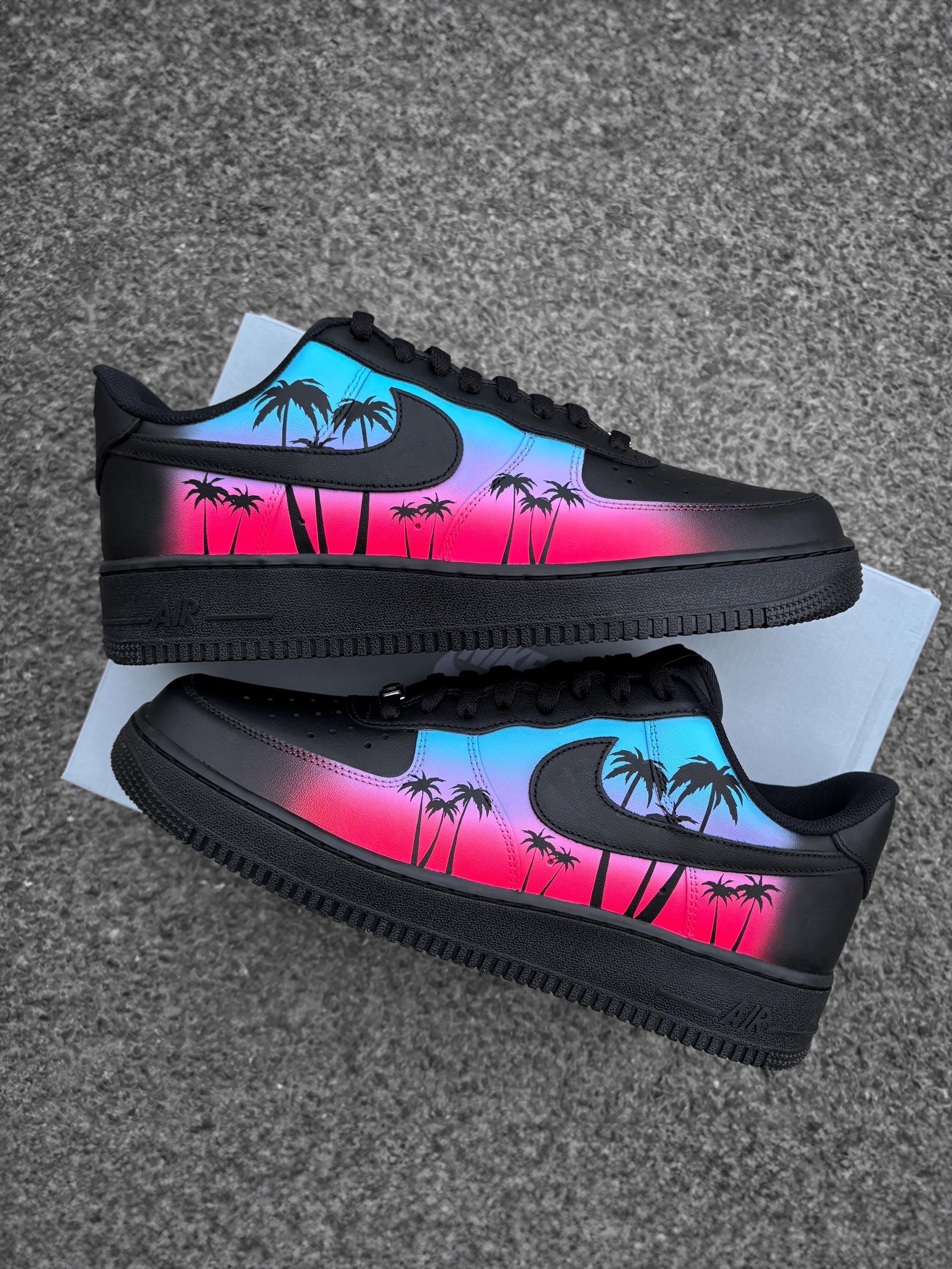 Pink and Blue Custom Nike - Etsy