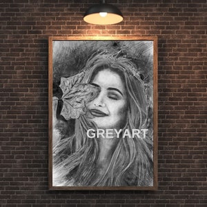 Pencil Drawing From Photo, High quality personalized hand-drawn graphite custom portrait zdjęcie 2