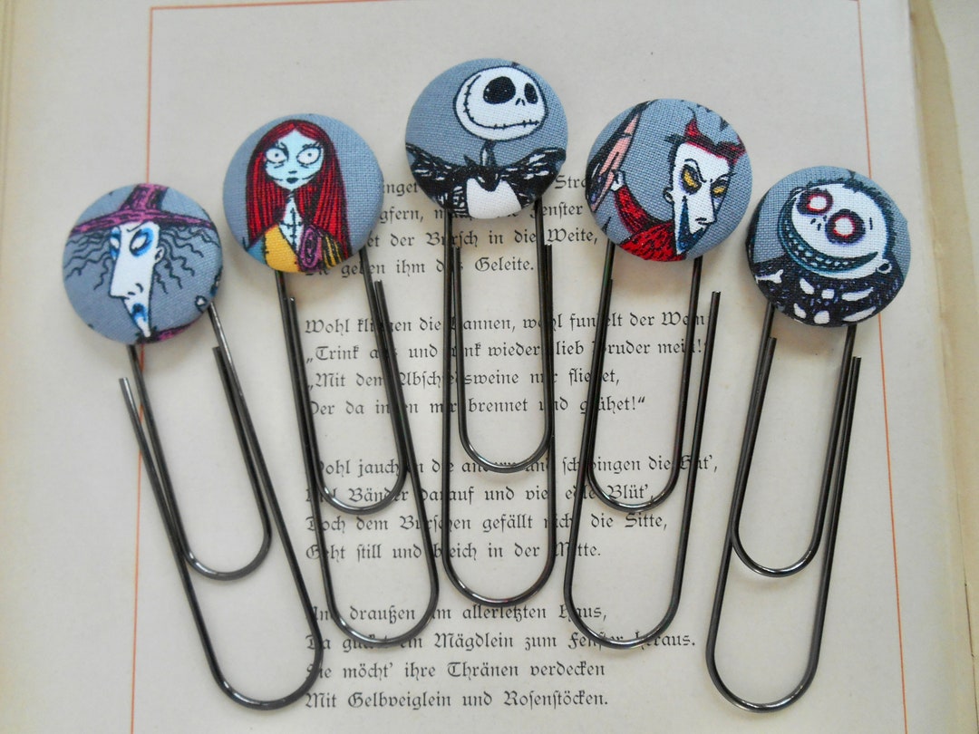 Nightmare Before Christmas Bookmarks Set of 5. Jack Skellington, Sally ...