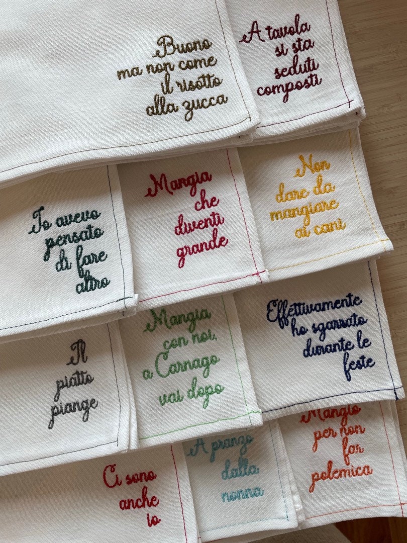 Customizable Napkins With Cotton Embroidery - Etsy
