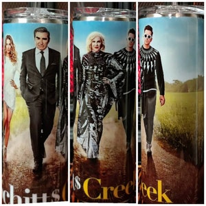 Schitt&#39;s Creek 20 oz Skinny Custom Tumbler / Schitts Creek Gift /Rosebud Motel / David Rose / Moira Rose / Alexis Rose / Johnny Rose