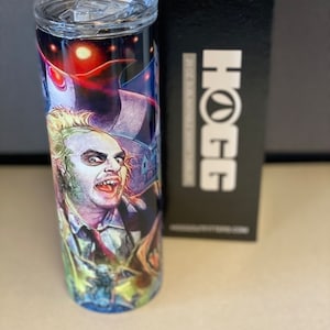 Beetle juice Tumbler / Beetlejuice Cup / Halloween Tumbler / Halloween Cup / Fall Tumbler / Scary Movie Tumbler