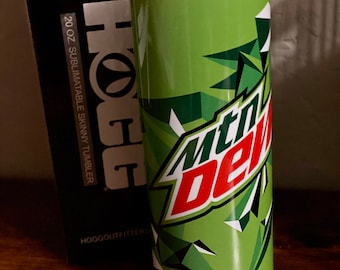Mountain Dew Can Replica 20oz Custom Tumbler / Mtn Dew Can Cup / Pop Can Cups / Soda Can Cups / Mountain Dew Gift