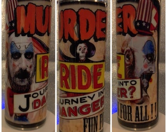 Vaso personalizado de 20 oz de Captain Spaulding / Vaso de Captain Spaulding / 3 From Hell / Devils Rejects / Vaso de terror / Películas de Rob Zombie