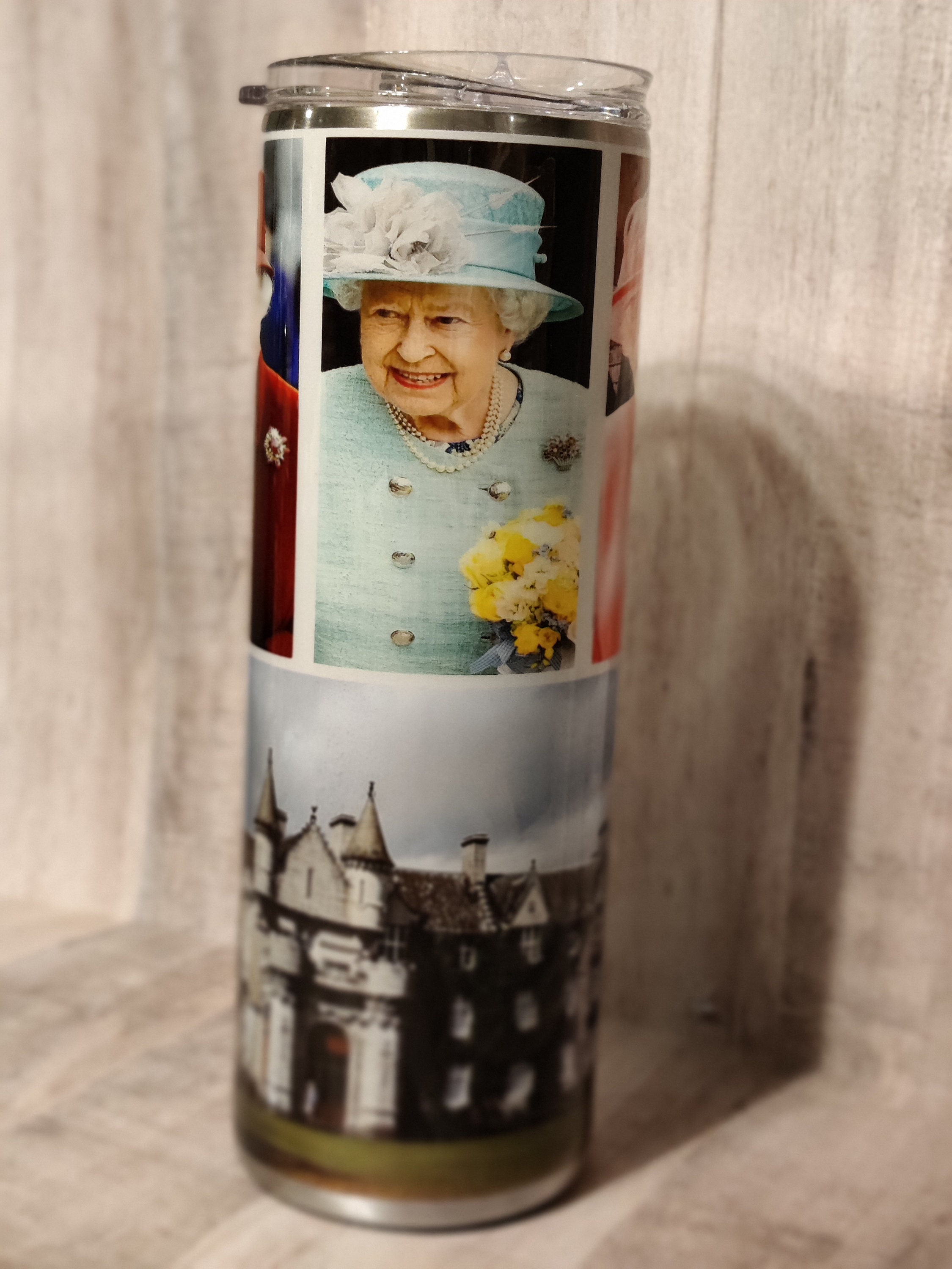 The Queen Custom 20oz Tumbler / Queen of England / Queen Elizabeth II Gift / Royalty Tumbler Etsy