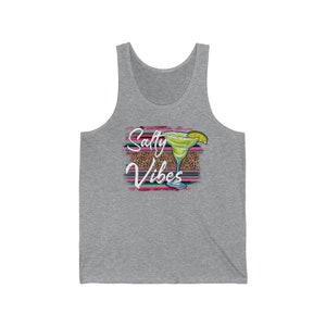 Unisex Jersey Tank, Salty Vibes,