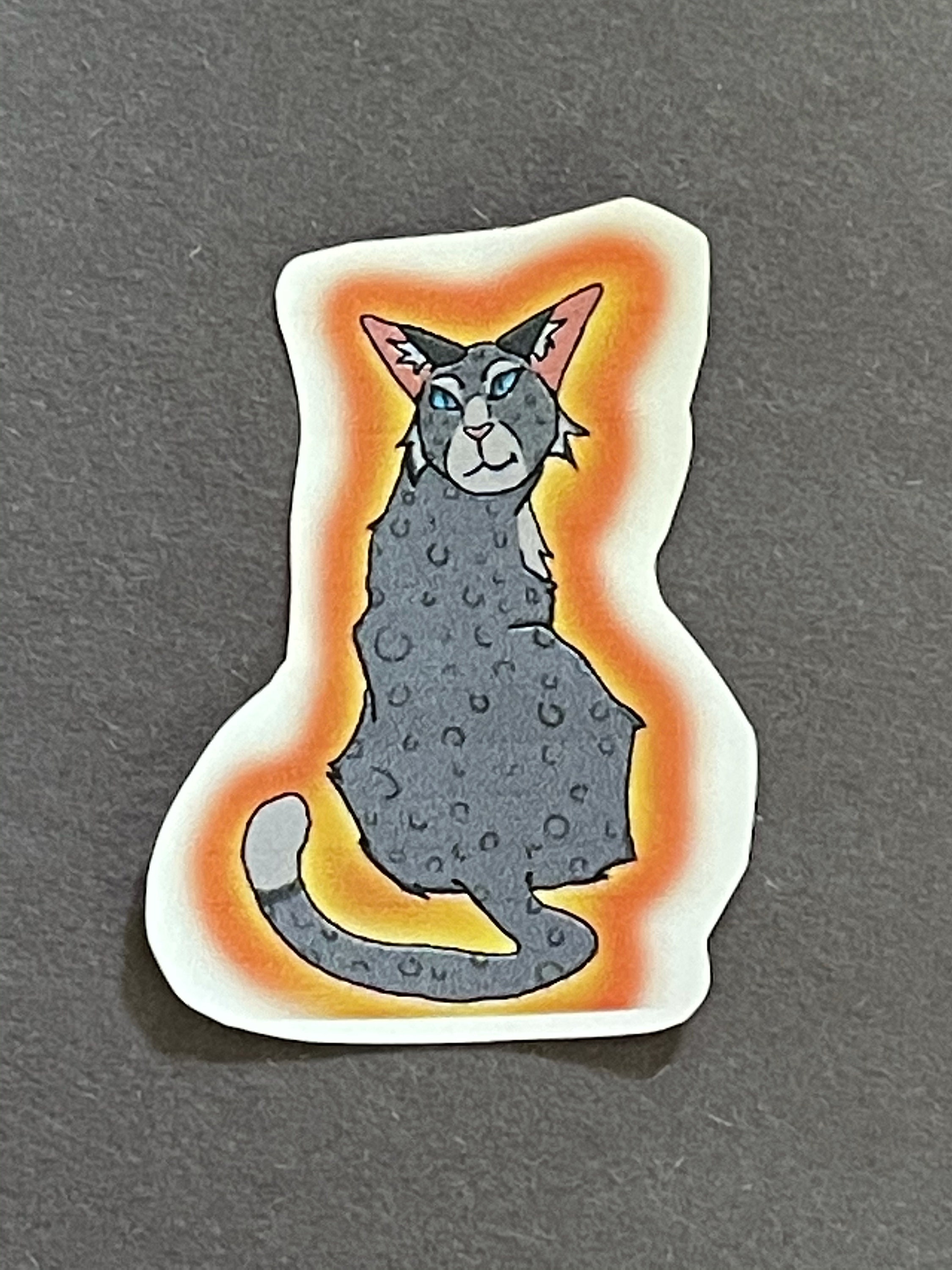 warriors inspired ashfur Sticker for Sale by MagicPistachio