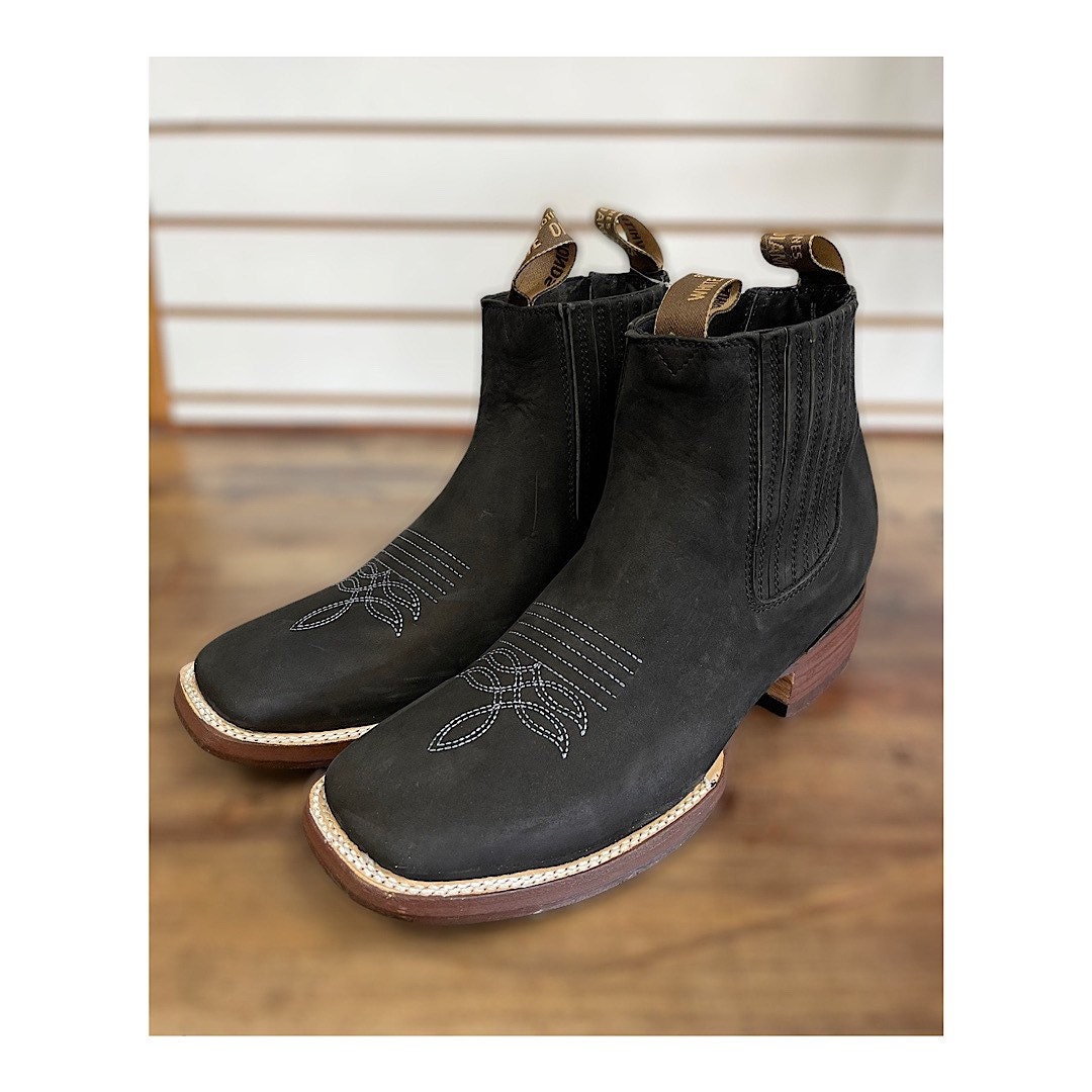 Botin Charro. Botin Cuadrado. Cowboy Boots. Etsy