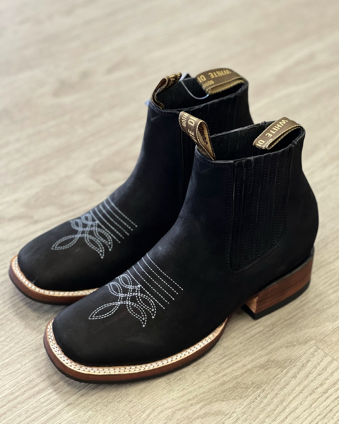 Botin Charro. Botin Cuadrado. Cowboy Boots. Etsy