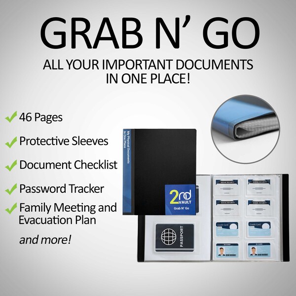 Important Document Binder Etsy