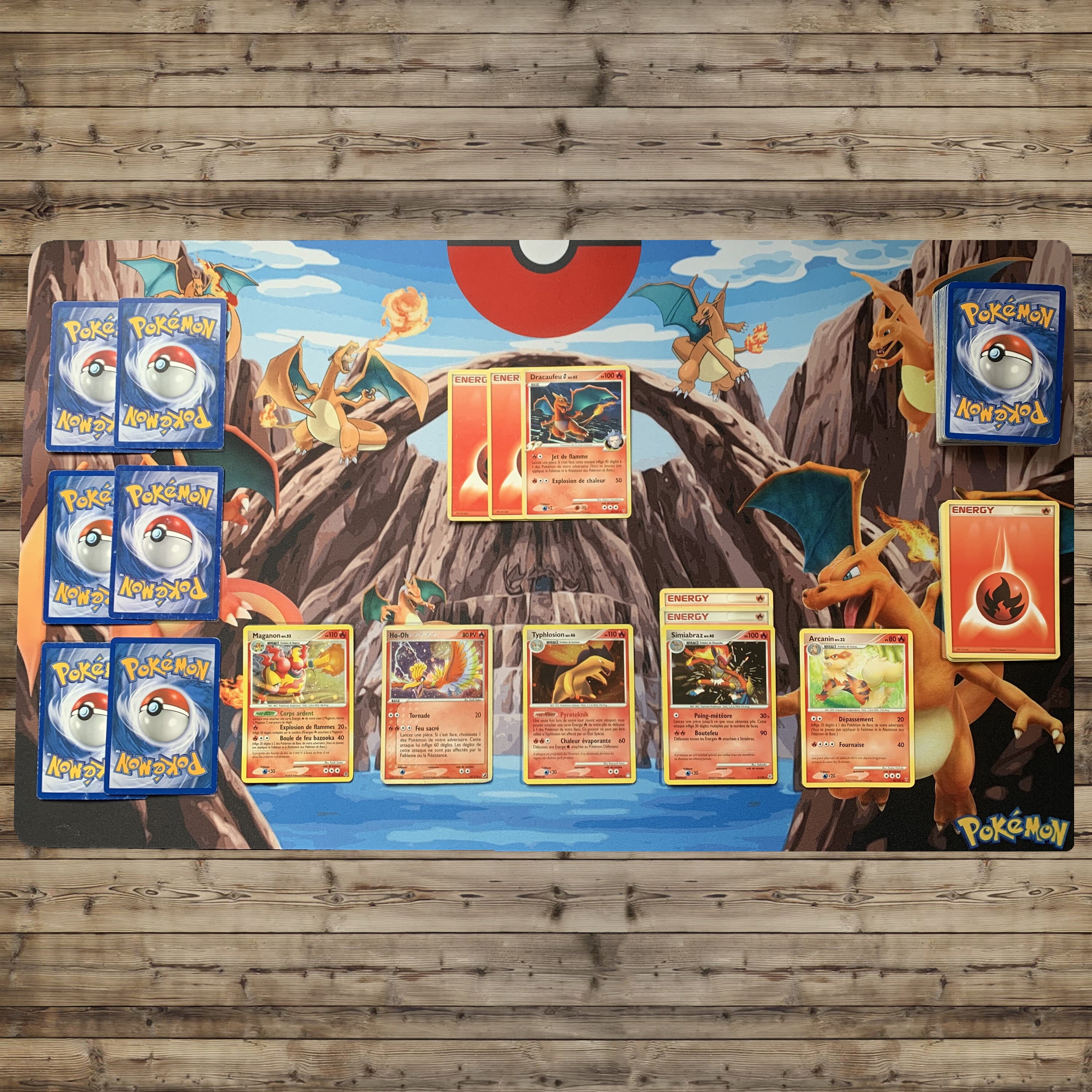 Pokémon Kartenmatten Dracaufeu-Spielfeld | Etsy