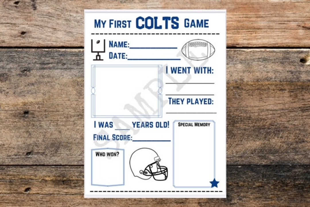 My First Indianapolis Colts Game, Printable, Template, Download, Fill in the Blanks, Keepsake, Frameable, Memory Book, Nostalgic Memory Of - Etsy my-first-indianapolis-colts-game-printable-template-download-fill-in-the-blanks-keepsake-frameable-memory-book-nostalgic-memory-of-etsy