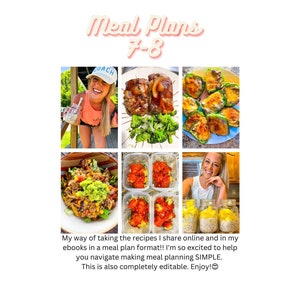 Meal Plans Wks 7-8
