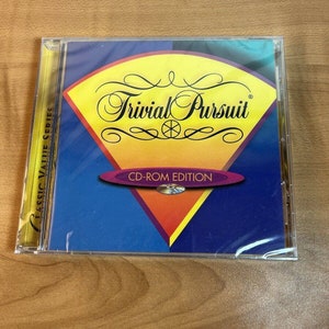 1996 Trivial Pursuit Windows CDROM Edition Hasbro Interactive New Factory Sealed