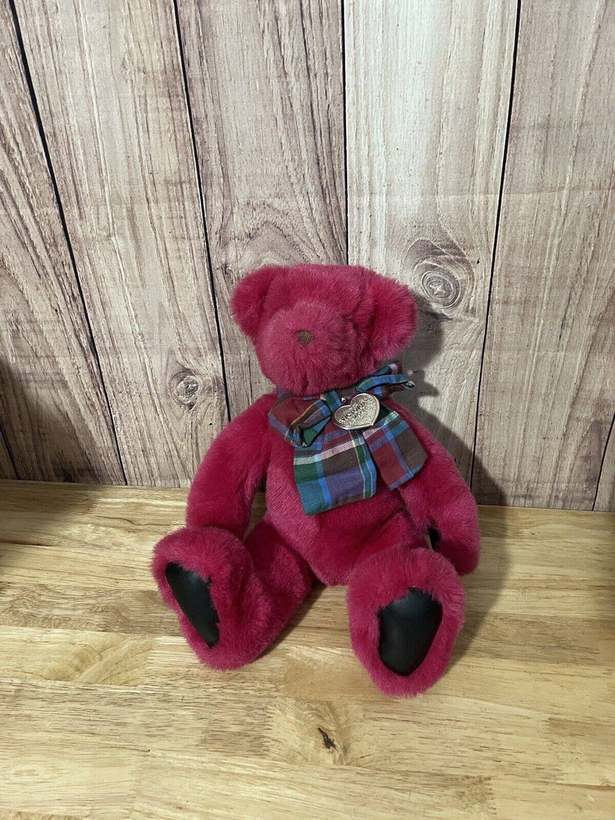 GUND Victoria Secret Magenta Pink Plush Teddy Bear Stuffed Animal