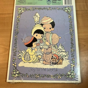 Precious Moments 1992 Frame Tray Puzzle SEALED “Joy To The World”