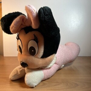 Vintage 1984 Disneyland Walt Disney World Plush Baby Crawling Minnie Mouse image 3