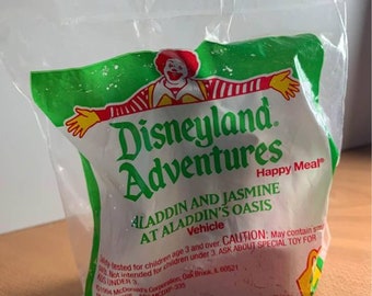 McDonalds Happy Meal Disneyland Adventures 1994 ALADDIN AND JASMINE Sealed