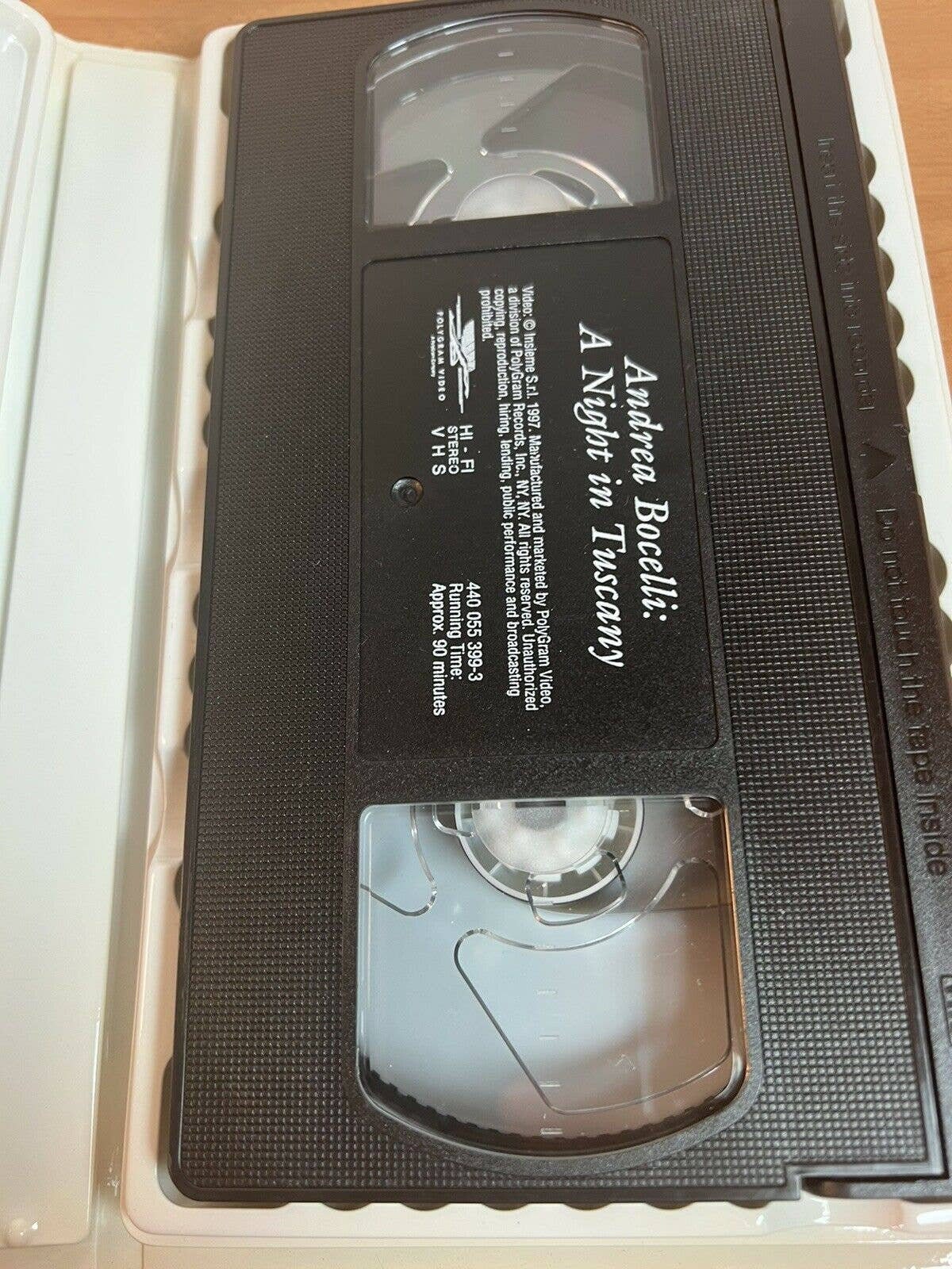 Andrea Bocelli - A Night in Tuscany (VHS, 1997, Clamshell) Collectible  Vintage - Etsy, image size:1200x1600