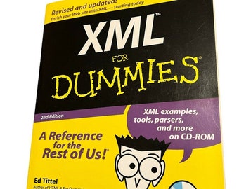XML for Dummies de Ed Tittel (2000, rústica) Libro y CD-ROM