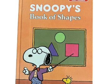 SNOOPY&#39;S Book Of Shapes By Golden Books - Hardcover• 1987