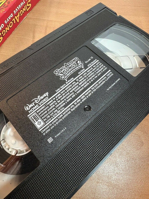 Disney's Sing Along Songs Twelve Days of Christmas VHS • - Etsy
