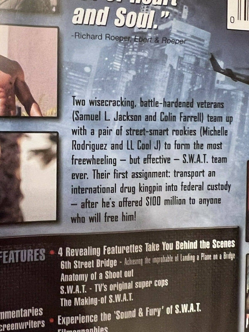 S.W.A.T. DVD 2003 Full Screen Special Edition Etsy