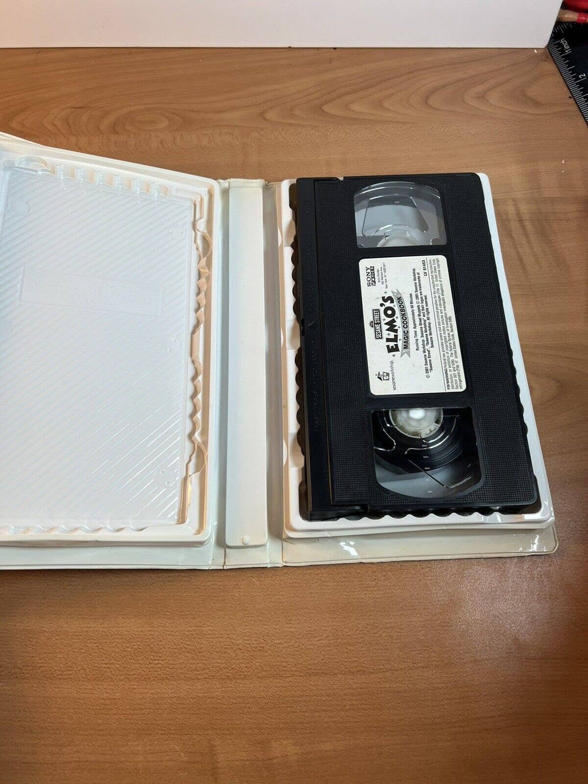 Sesame Street Elmos Magic Cookbook VHS 2001 Clamshell Etsy Sesame street elmos magic cookbook vhs 2001 clamshell etsy