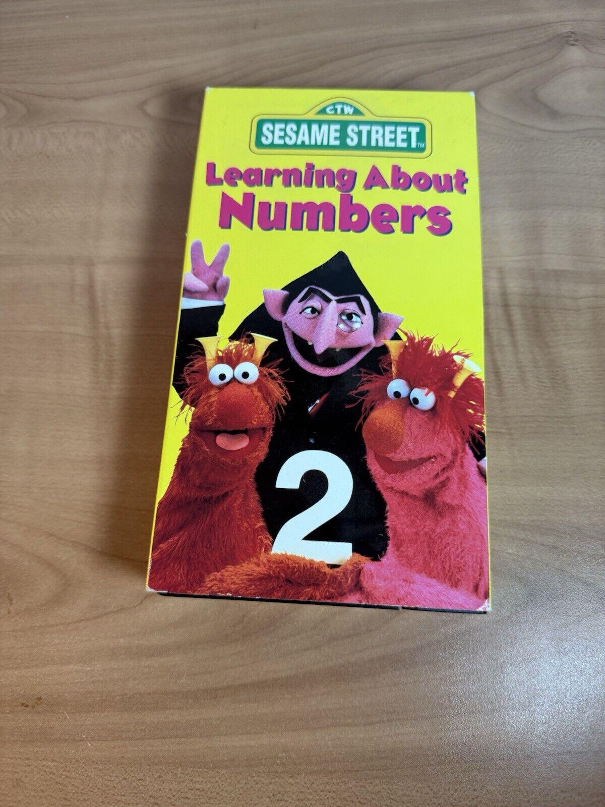 Sesame Street Learning About Numbers VHS 1986 Educational