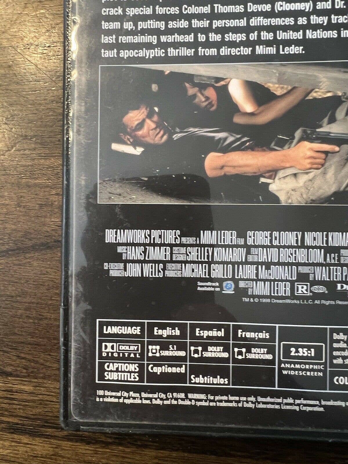The Peacemaker (DVD, 1998, Widescreen) George Clooney