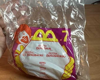 Figura de Eema Styracosaurus de Disney Dino DINOSAUR 2000 de McDONALDS Toy n.° 7, nuevo en caja