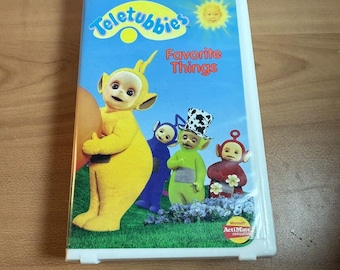 Teletubbies Favorite Things VHS Tape 1999 Volume 4 PBS Kids Clamshell Kids Show