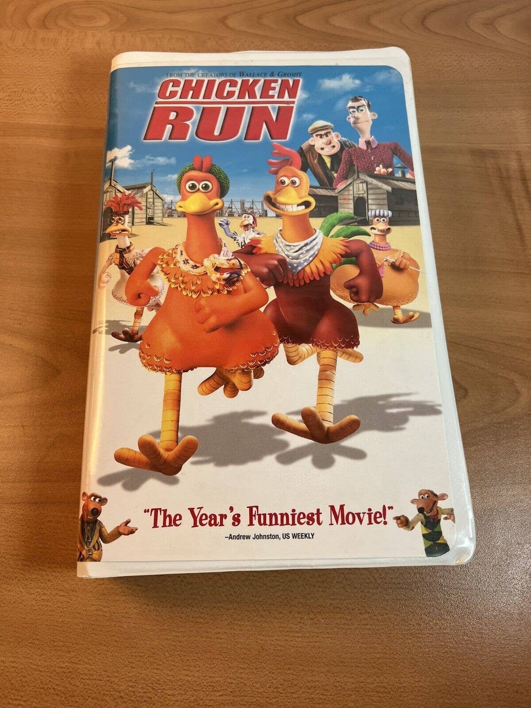 Chicken Run VHS VCR Video Tape Clamshell Animation 2000 Dreamworks Etsy