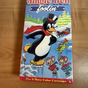 Jingle Bell Foolin VHS 1991 Video Tape Color Cartoons Christmas Animation RARE!