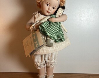 1988 Hamilton Collection Bessie Pease Gutmann 11&quot; Doll - &quot;LOVE IS BLIND&quot;