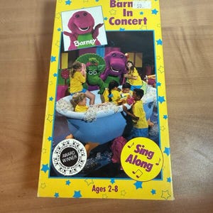 VTG ~ Barney & Friends Barney In Concert VHS 1990 Tape Sing Along Kids Cartoon