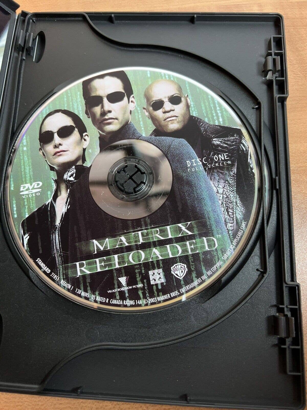 The Matrix Reloaded (DVD, 2003) Full Screen Warner Bros The Matrix Reloaded (DVD, 2003) Full Screen Warner Bros