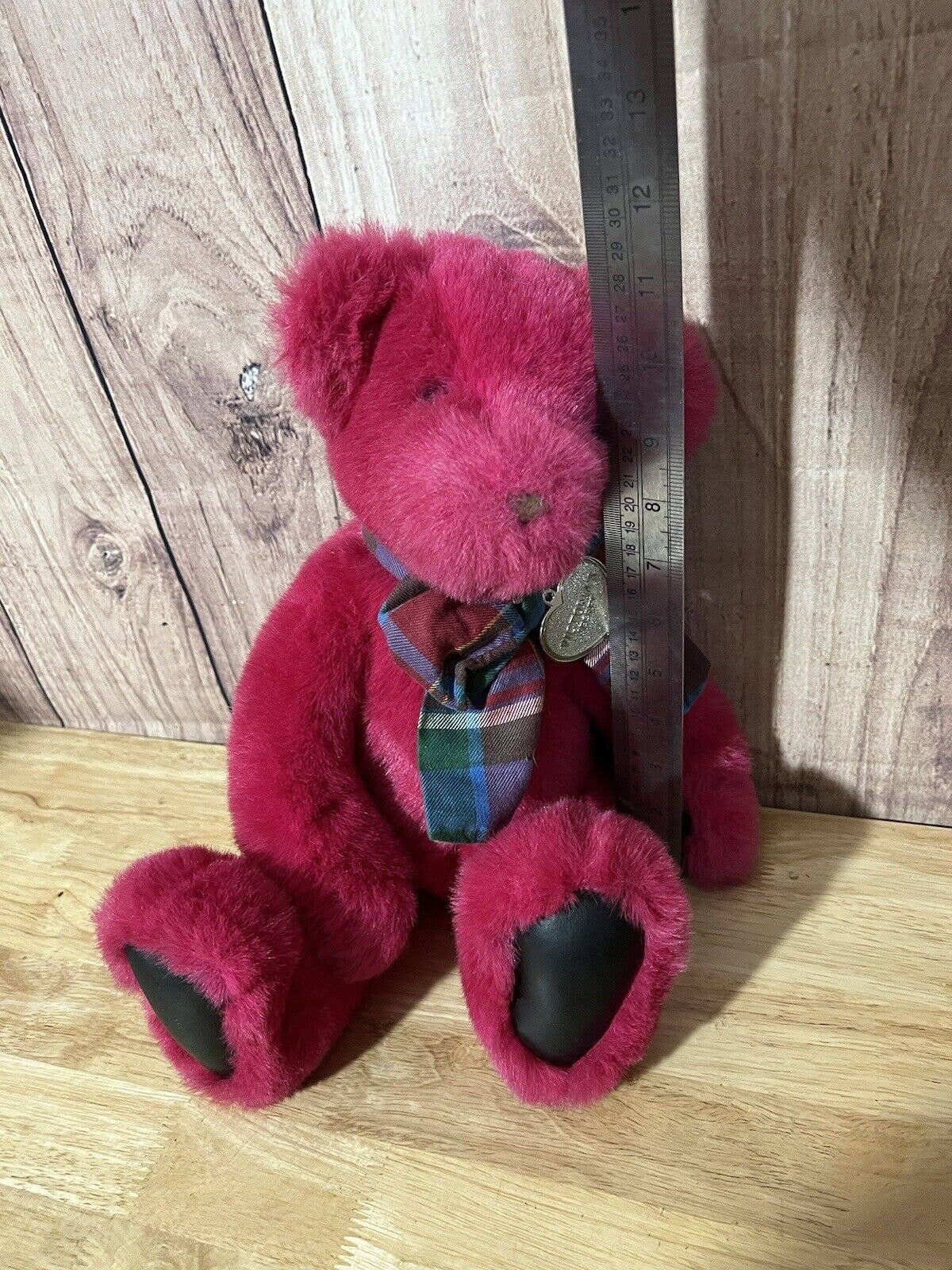 GUND Victoria Secret Magenta Pink Plush Teddy Bear Stuffed Animal
