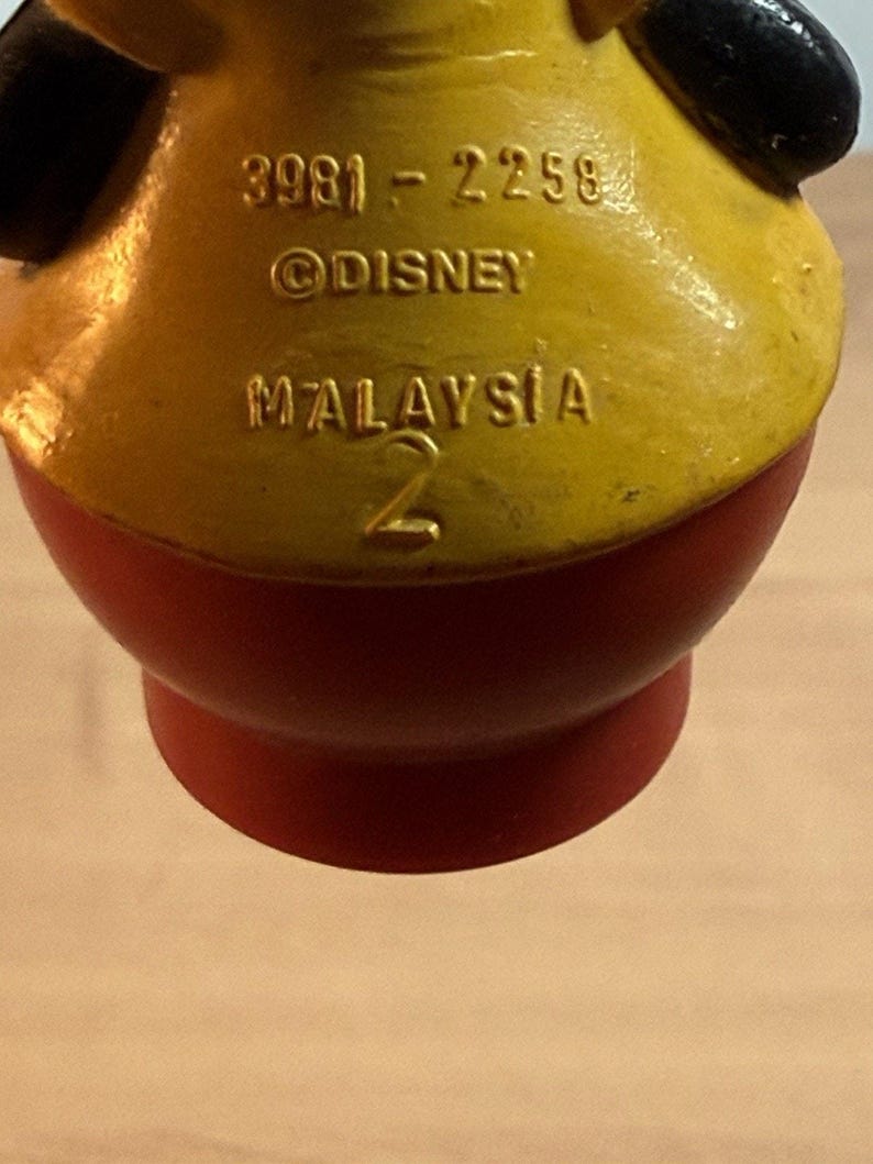 Vintage Mickey Mouse Figure 2.75” image 5