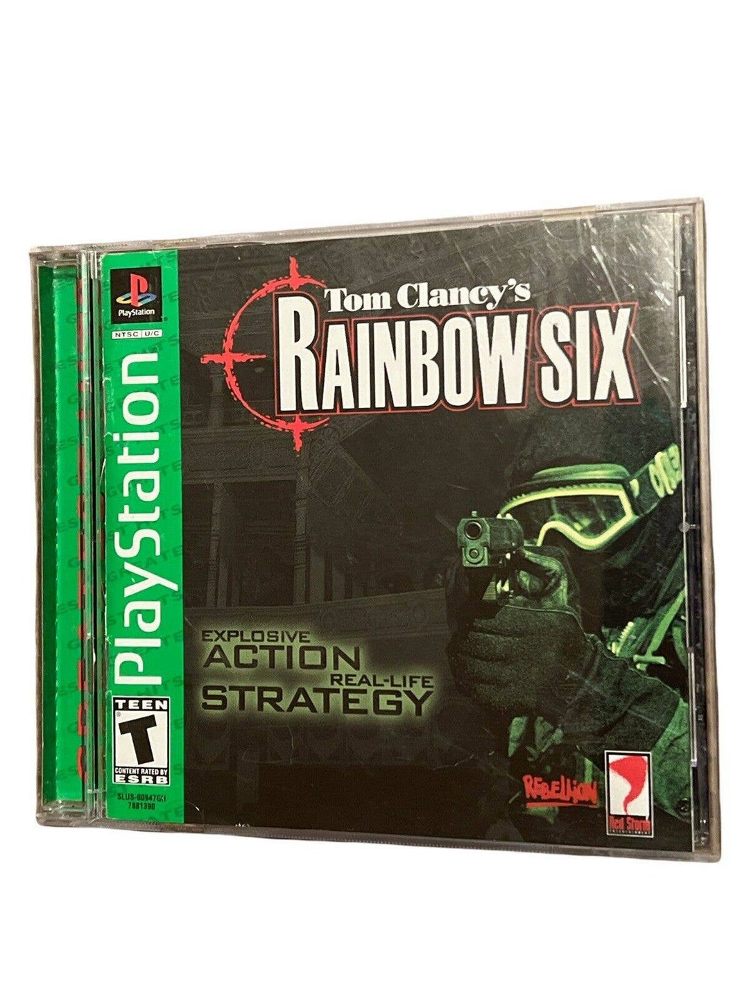 Tom Clancy's Rainbow Six (sony PS1, 1999) Complete Black Label ...