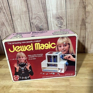 Mattel Vintage 1974 JEWEL MAGIC Beading Toy w Box Incomplete