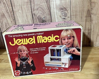 Mattel Vintage 1974 JEWEL MAGIC Beading Toy w Box Incomplete