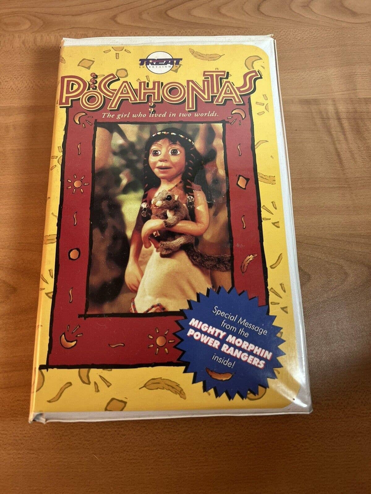 Pocahontas VHS 1995 Claymation Movie Treat Entertainment Clamshell