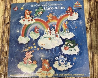 Vintage The Care Bears Adventures In Care-A-Lot Record Album Kid Stuff 1983