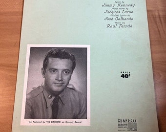 Vintage Sheet Music 1953 April In Portugal/Vic Damone
