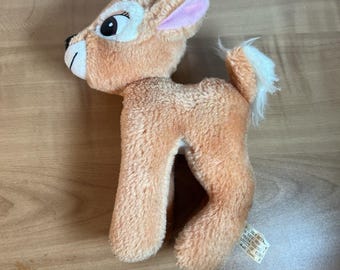 Peluche vintage de Bambi de Walt Disney, cervatillo bebé de 15 cm