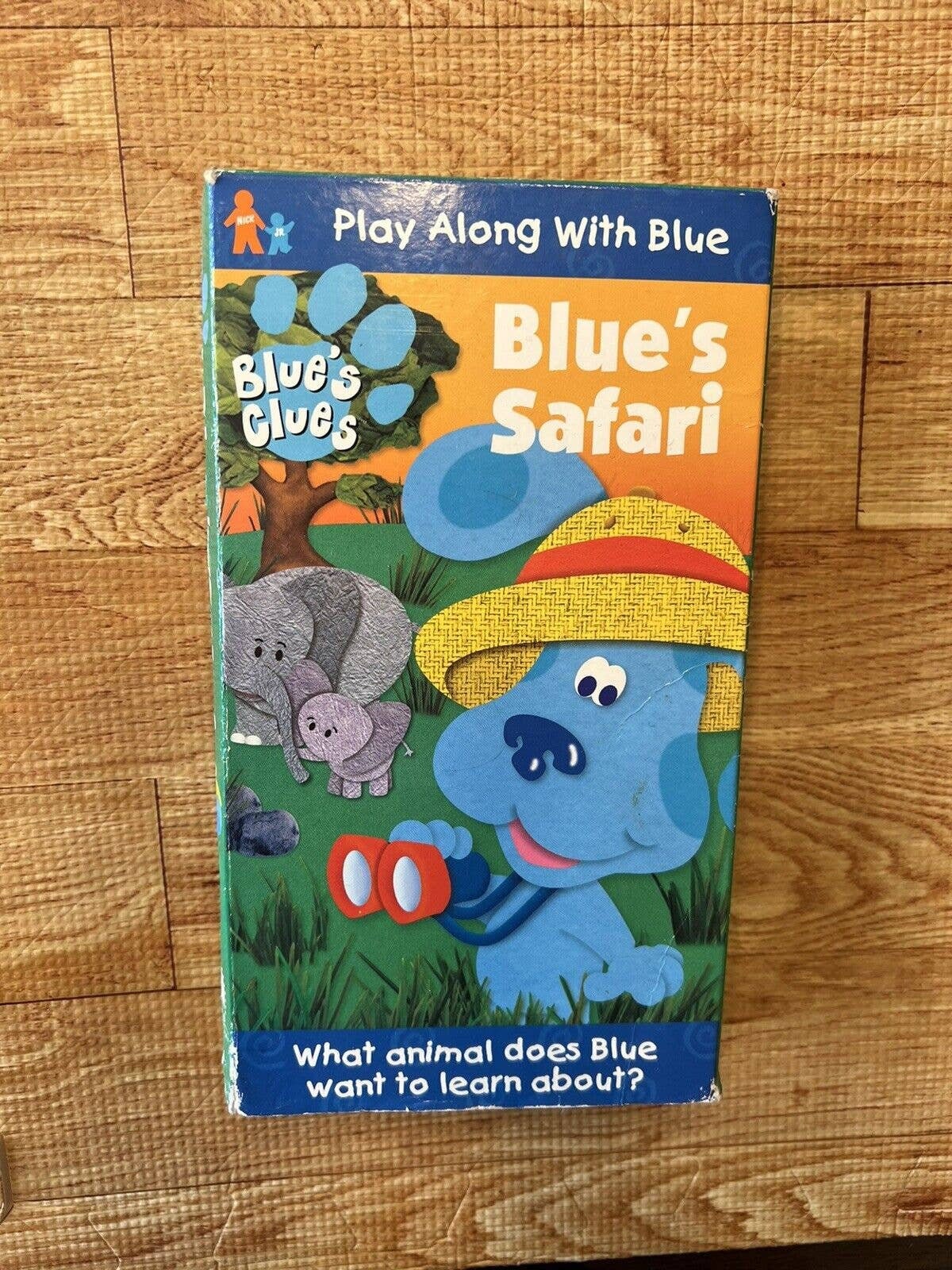 VHS Blue's Clues Blue's Safari 2000 Vintage Nick Jr & Blues Story