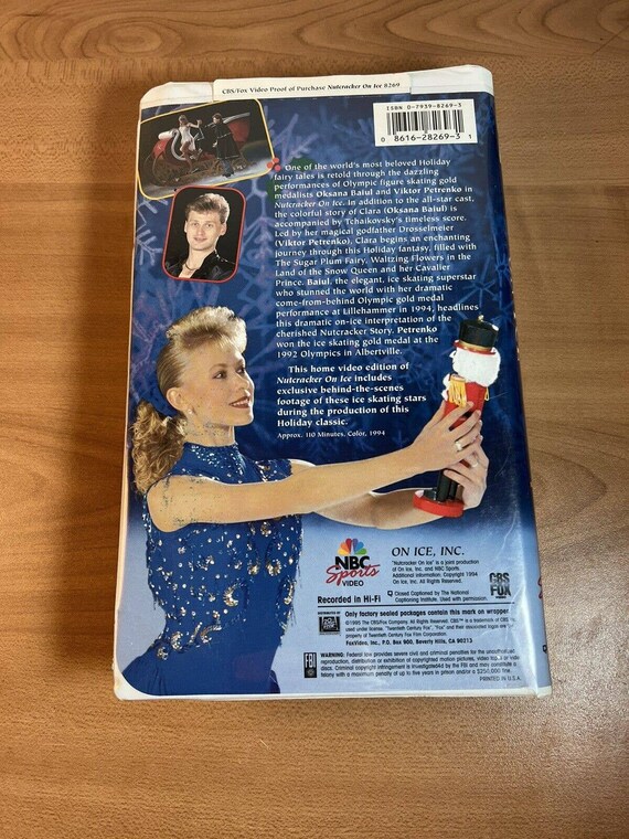 Nutcracker on Ice VHS Video Tape Christmas Skating Oksana