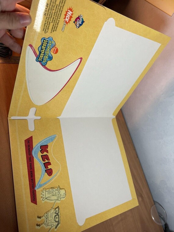 Vintage Spongebob Squarepants 2004 Folder Dee-licious Kelp Rare